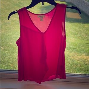 Hot pink flowy tank